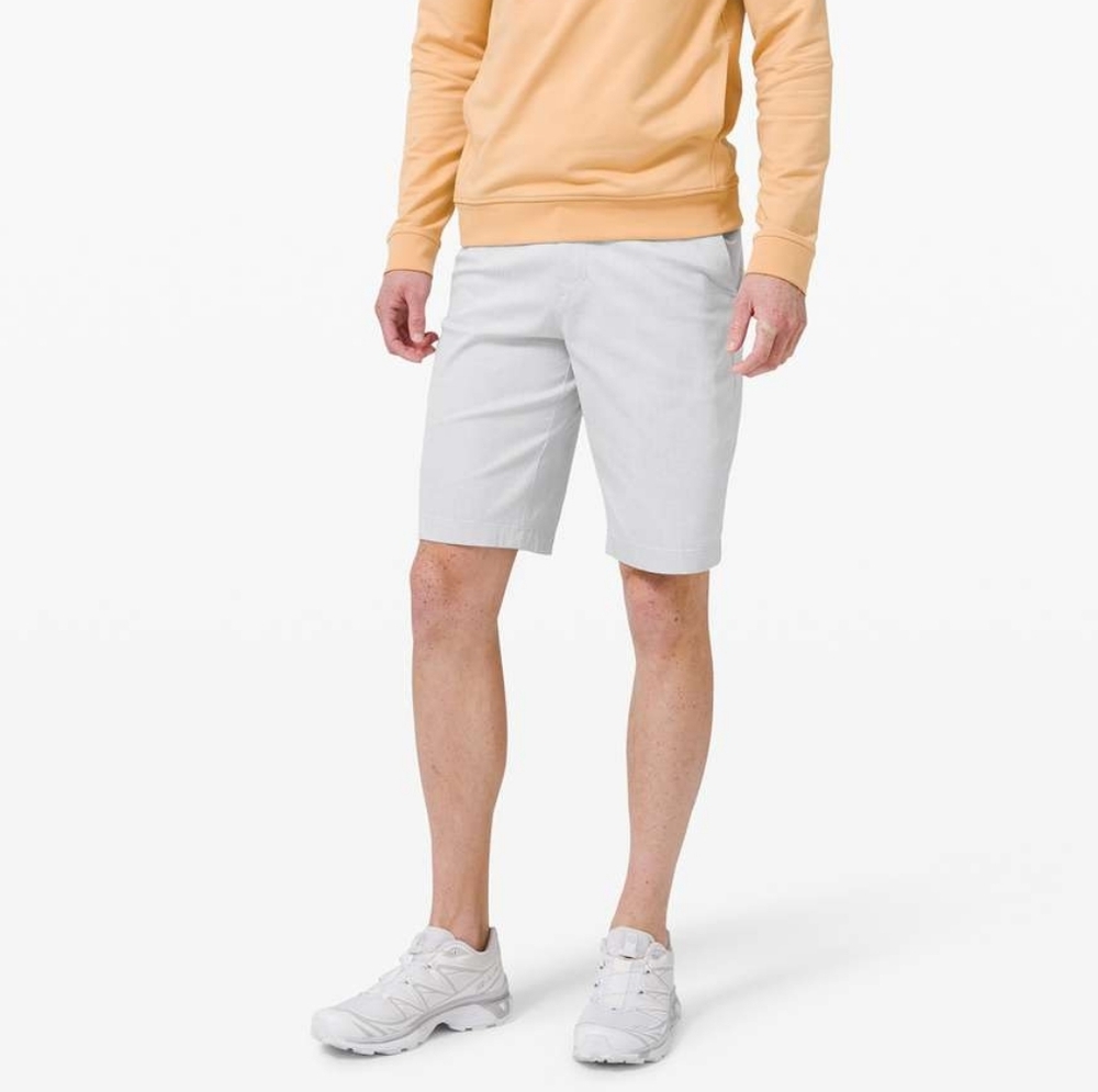 Lululemon Commission Shorts Qwick Oxford Size 30 Light Grey
